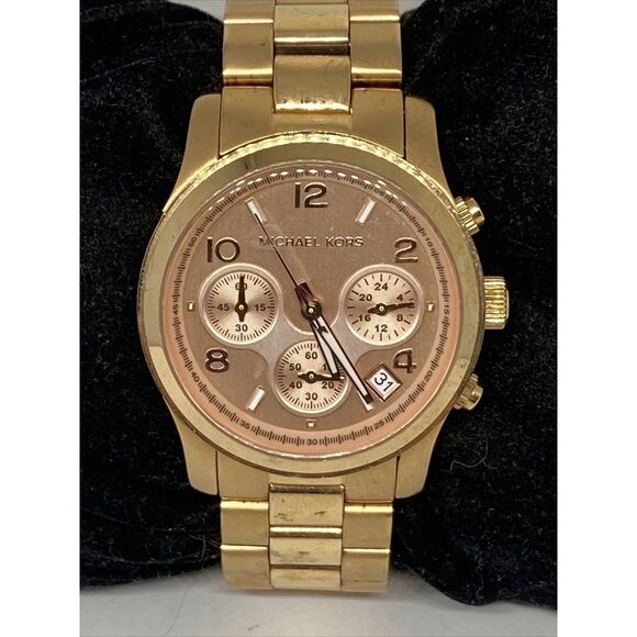 Michael Kors Runway MK5128 Womens Stainless Steel Analog Dial Quartz Watch WHF82 - Picture 2 of 12